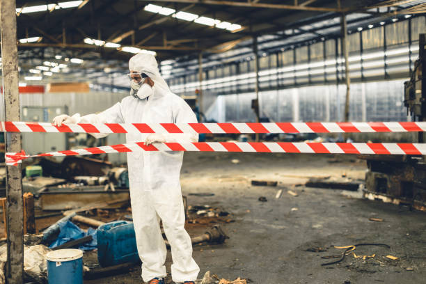 Professional Biohazard Cleanup technician working in Red Rock, AZ